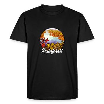 Forêt tropicale tropique protection de l'environnement nature changement climatique - T-shirt Premium bio Homme - noir - Devant - Nico (187cm)