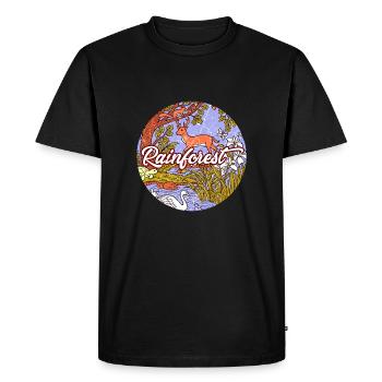 Rainforest tropics environmental protection nature climate change - Men's Premium Organic T-Shirt - black - Front - Nico (187cm)