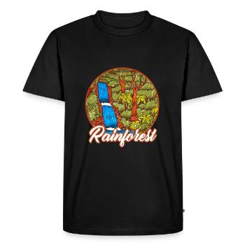 Forêt tropicale tropique protection de l'environnement nature changement climatique - T-shirt Premium bio Homme - noir - Devant - Nico (187cm)