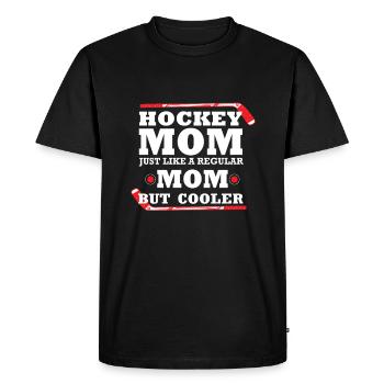 Hockey Ice Hockey Player Hockey Wintersport Mutt - Men's Premium Organic T-Shirt - black - Front - Nico (187cm)
