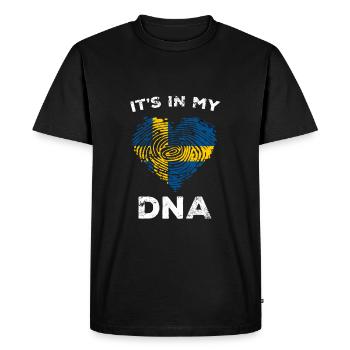 Suède Suède drapeau Suède suédois - T-shirt Premium bio Homme - noir - Devant - Nico (187cm)