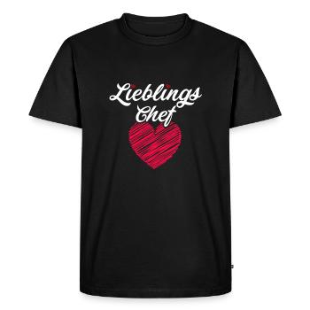 Patron préféré - T-shirt Premium bio Homme - noir - Devant - Nico (187cm)