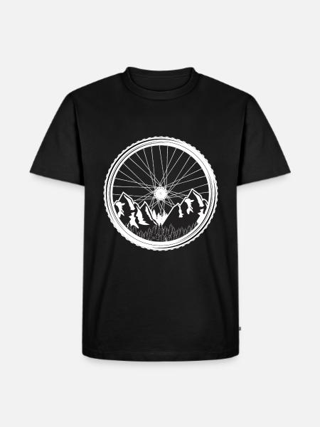 Bicycle wheel - Men's Premium Organic T-Shirt - black