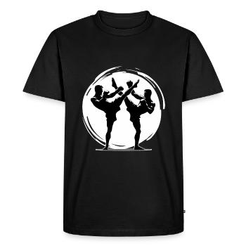 Kickboxing Kickboxer Sparring - T-shirt Premium bio Homme - noir - Devant - Nico (187cm)