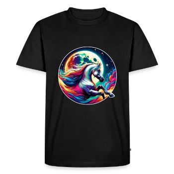 Art du cheval arabe - T-shirt Premium bio Homme - noir - Devant - Nico (187cm)