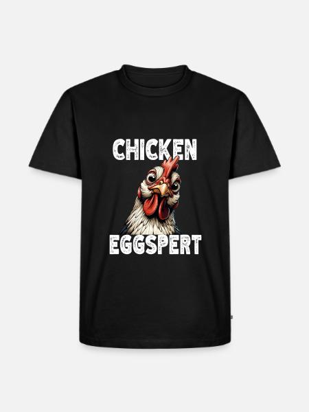 Funny Chicken Chicken Funny Image - Men's Premium Organic T-Shirt - black