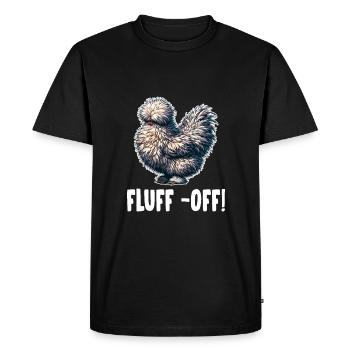 Funny Silkie Chicken Fluffy Chicken Silkie Hens - Men's Premium Organic T-Shirt - black - Front - Nico (187cm)