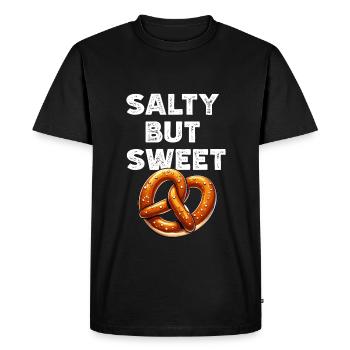 Pretzel Quote Pretzel Gifts - Men's Premium Organic T-Shirt - black - Front - Nico (187cm)