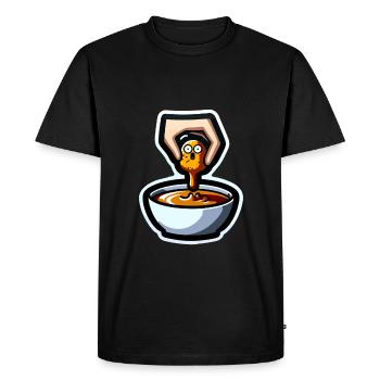 Chicken Nuggets Funny Chicken Nuggets Image - Men's Premium Organic T-Shirt - black - Front - Nico (187cm)