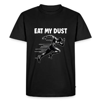 Track Runner Sprinter Sprinting 100m sprinter - Men's Premium Organic T-Shirt - black - Front - Nico (187cm)