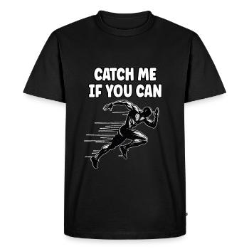 Track Runner Sprinter Sprinting 100m sprinter - Men's Premium Organic T-Shirt - black - Front - Nico (187cm)