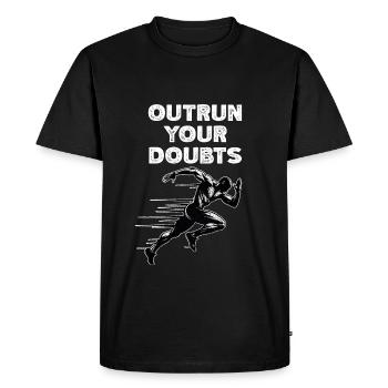 Track Runner Sprinter Sprinting 100m sprinter - Men's Premium Organic T-Shirt - black - Front - Nico (187cm)