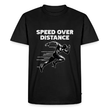 Track Runner Sprinter Sprinting 100m sprinter - Men's Premium Organic T-Shirt - black - Front - Nico (187cm)