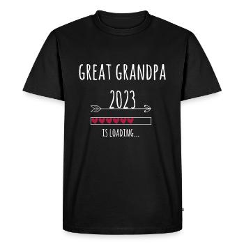 Arrière-grand-père 2023 sera invité arrière-grand-père - T-shirt Premium bio Homme - noir - Devant - Nico (187cm)