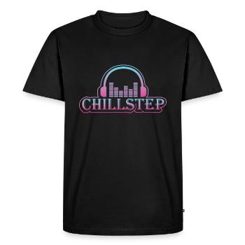 Chillstep Music - Men's Premium Organic T-Shirt - black - Front - Nico (187cm)