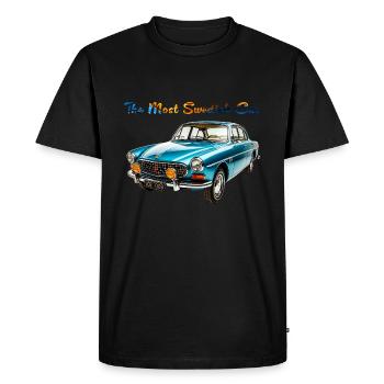 La voiture la plus suédoise - T-shirt Premium bio Homme - noir - Devant - Nico (187cm)