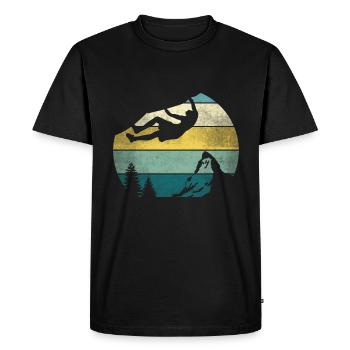 Escalade de la forêt d’escalade kletterurlaub kletterers idée - T-shirt Premium bio Homme - noir - Devant - Nico (187cm)