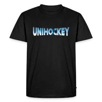 Floorball - T-shirt Premium bio Homme - noir - Devant - Nico (187cm)
