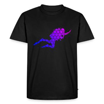 Free Dive Diver Diving Diving Divers - Men's Premium Organic T-Shirt - black - Front - Nico (187cm)
