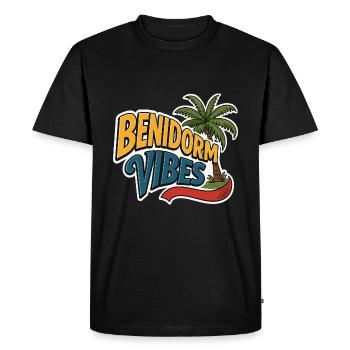 Ambiance de Benidorm - T-shirt Premium bio Homme - noir - Devant - Nico (187cm)