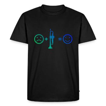 Jazz Trumpet Trumpet Trumpet Player - Men's Premium Organic T-Shirt - black - Front - Nico (187cm)