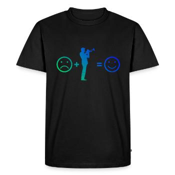 Trumpeter Trumpet Player Trumpet Jazz Trumpeter - Men's Premium Organic T-Shirt - black - Front - Nico (187cm)