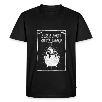 Les choses douces sont autrement - T-shirt Premium bio Homme - noir - Devant - Nico (187cm)