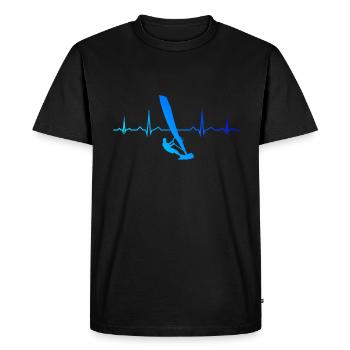 Planche à voile Surf Femmes Windsurfers - T-shirt Premium bio Homme - noir - Devant - Nico (187cm)