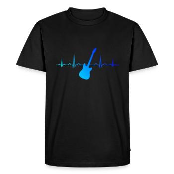 Guitare Guitare Guitariste Femme Guitariste - T-shirt Premium bio Homme - noir - Devant - Nico (187cm)