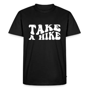 Take A Hike - Men's Premium Organic T-Shirt - black - Front - Nico (187cm)