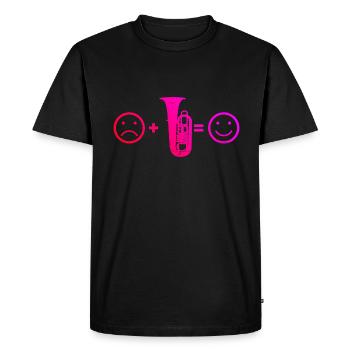 Musique à vent Dames Tubiste Instrument à vent Tuba - T-shirt Premium bio Homme - noir - Devant - Nico (187cm)