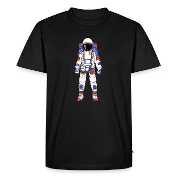 Astronaut - T-shirt Premium bio Homme - noir - Devant - Nico (187cm)