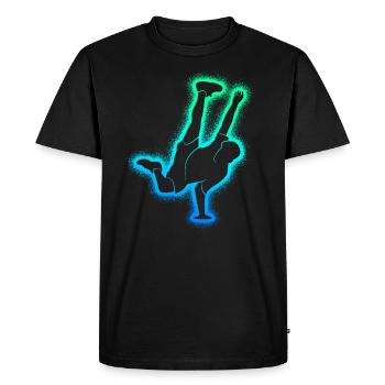 Breakdance Danse Breakdancer Enfants Breakdance - T-shirt Premium bio Homme - noir - Devant - Nico (187cm)