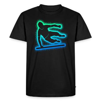 Parkour Running Freerunning Boys Freerunner - Men's Premium Organic T-Shirt - black - Front - Nico (187cm)
