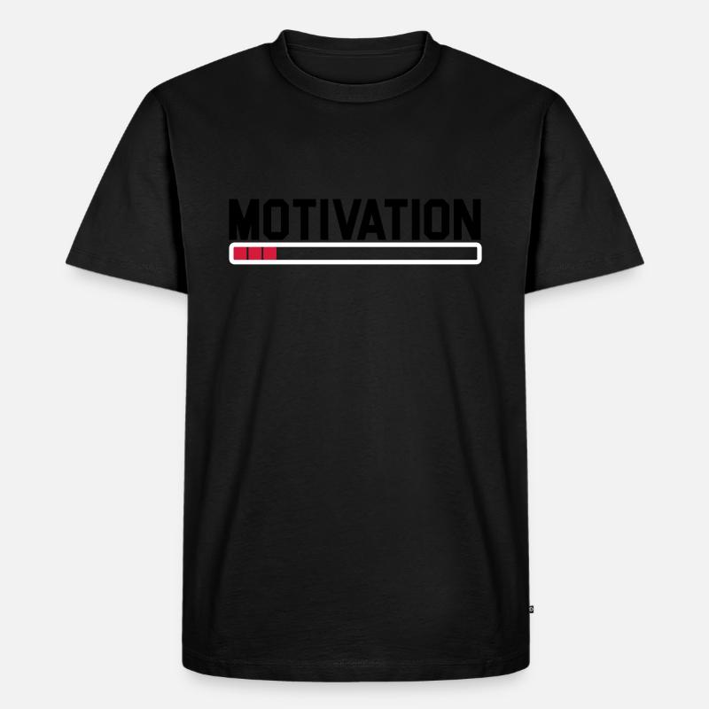 Keine Motivation - Männer Premium Bio T-Shirt - Schwarz