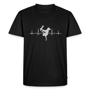 Skater Skateboarder Patinage Homme Skateboard - T-shirt Premium bio Homme - noir - Devant - Nico (187cm)