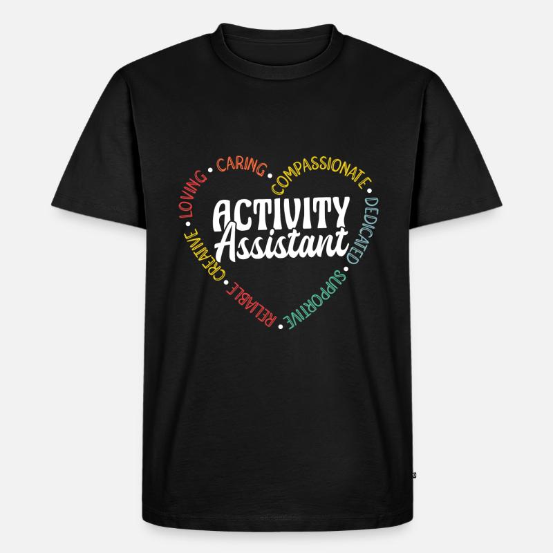 Activity Assistant Apprciaton - Männer Premium Bio T-Shirt - Schwarz