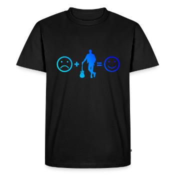 Egitarre guitare électronique femme guitare électrique - T-shirt Premium bio Homme - noir - Devant - Nico (187cm)