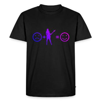 Egitarre guitare électrique guitare acoustique guitare acoustique - T-shirt Premium bio Homme - noir - Devant - Nico (187cm)