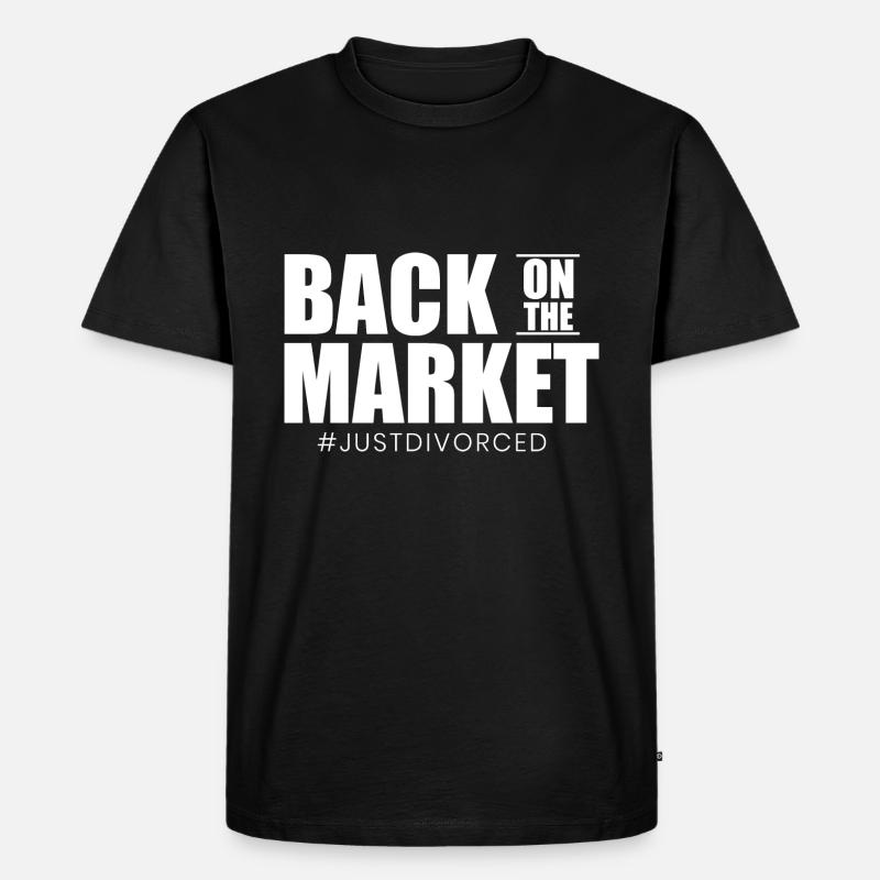 Scheidung Trennung Geschieden Scheidungsparty - Männer Premium Bio T-Shirt - Schwarz