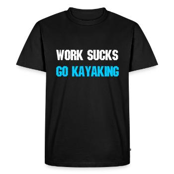 Kayak kayaker sports gift - Men's Premium Organic T-Shirt - black - Front - Nico (187cm)