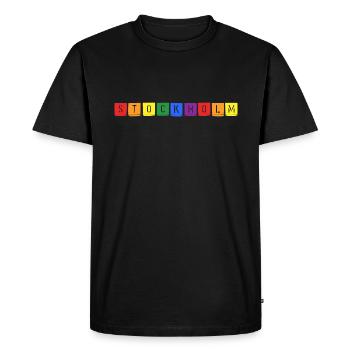Rainbow Stockholm - Men's Premium Organic T-Shirt - black - Front - Nico (187cm)