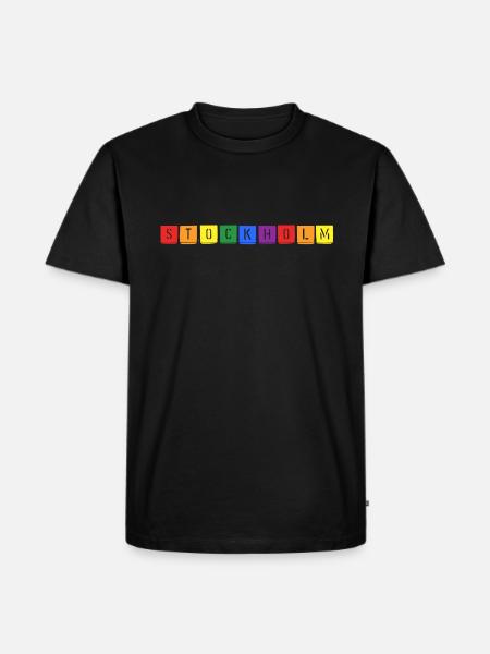 Rainbow Stockholm - Men's Premium Organic T-Shirt - black