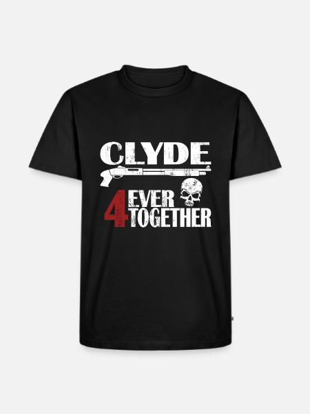 Bonnie - Clyde Geschenk Geschenkidee - Männer Premium Bio T-Shirt - Schwarz
