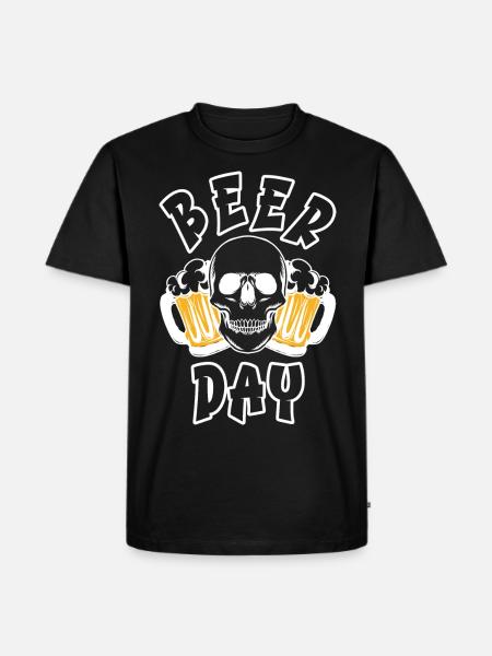 BEER DAY - Men's Premium Organic T-Shirt - black