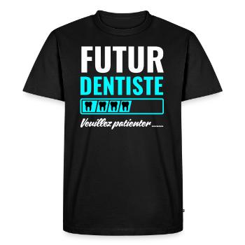 Future dentist - Men's Premium Organic T-Shirt - black - Front - Nico (187cm)