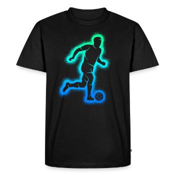 Soccer Soccer Men Boys Soccer Kids - Men's Premium Organic T-Shirt - black - Front - Nico (187cm)