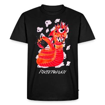serpentaire Négutif - T-shirt Premium bio Homme - noir - Devant - Nico (187cm)