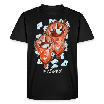 Gémeaux Négutif - T-shirt Premium bio Homme - noir - Devant - Nico (187cm)