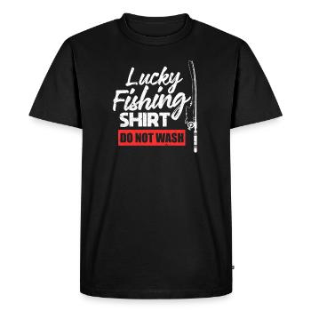 Pêcheur pêcheur - T-shirt Premium bio Homme - noir - Devant - Nico (187cm)